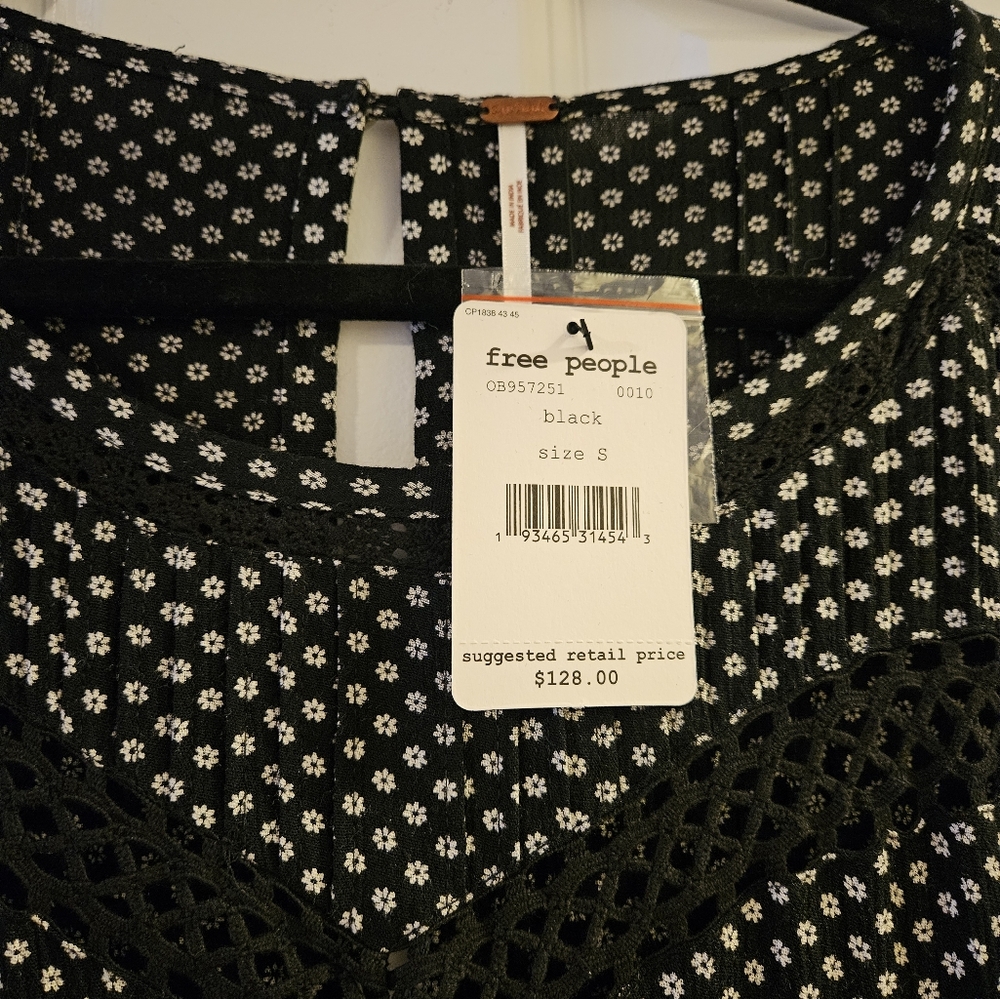 Brand new Free People black and white floral dress, Women's Size S - Picture 6 of 7